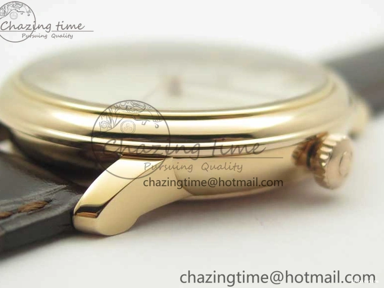 0119 Practical De Ville RG MKF 1:1 Best Edition Silver Dial RG Markers on Brown Leather Strap MIYOTA 9015 V 8049